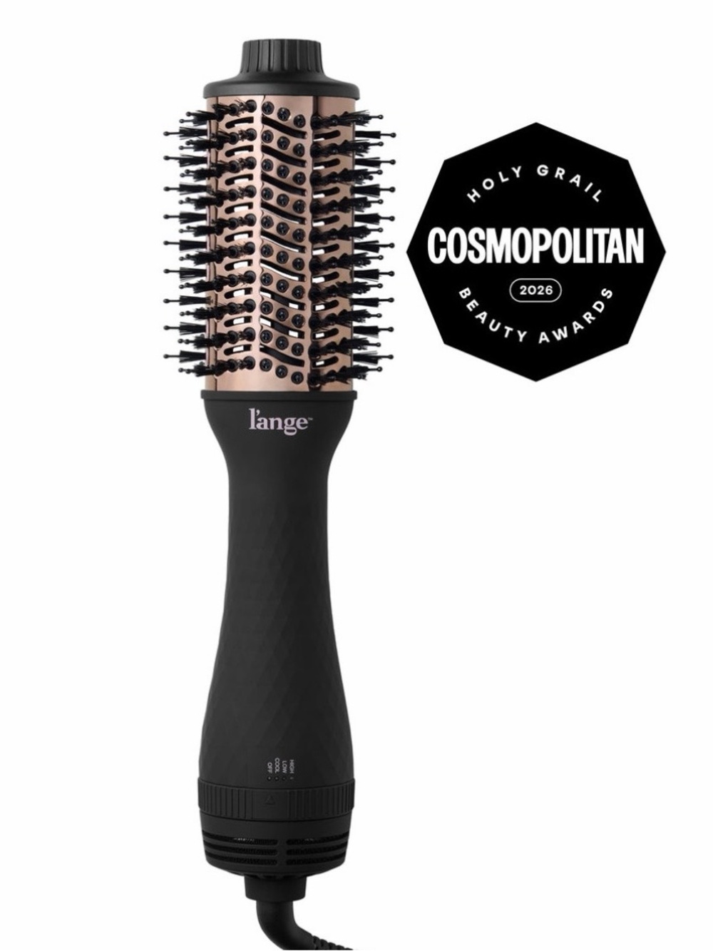 L'ange - Le Volume 2 in 1 Titanium Brush Dryer 60mm, Black - Picture 3 of 12